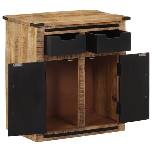Skjenk med 2 skuffer 55x35x60 cm heltre mango