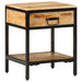 Nattbord Brun 40 x 35 x 50 cm Solid mango tre og metall