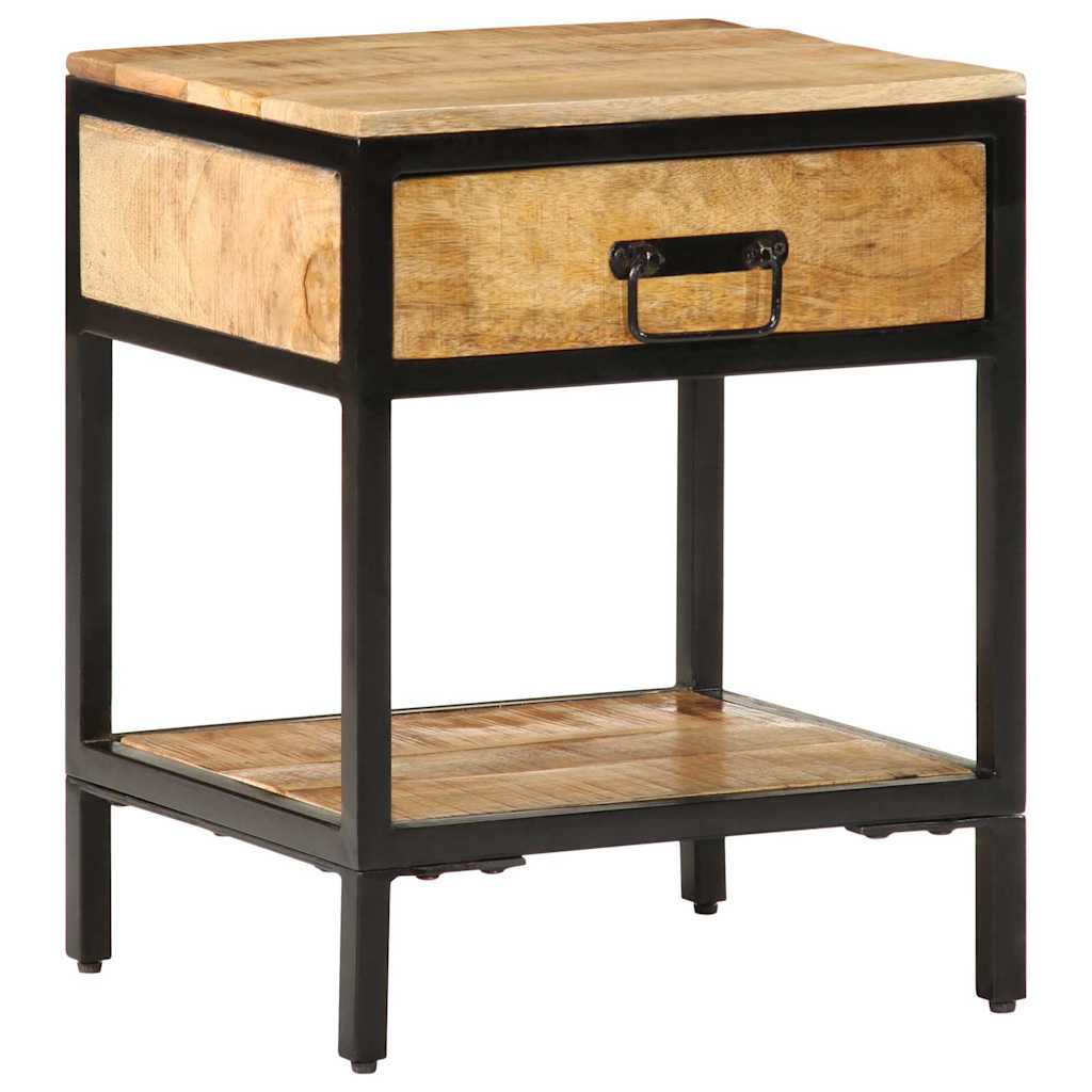 Nattbord Brun 40 x 35 x 50 cm Solid mango tre og metall