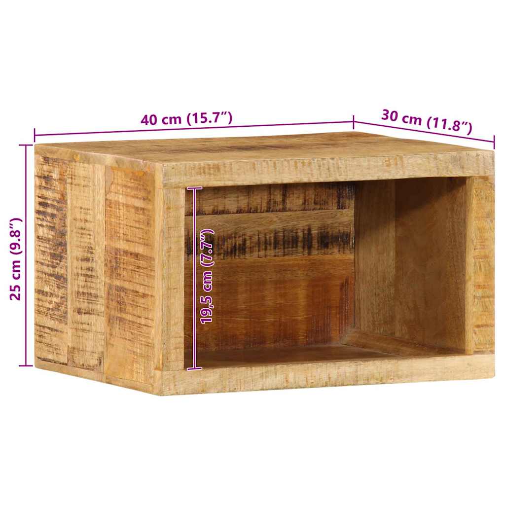 Nattbordskap Brun 40 x 30 x 25 cm Massivt mangotre