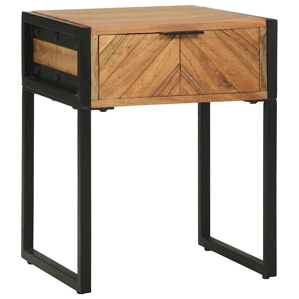 Nattbord Brun 40 x 35 x 50 cm Massivt akasietre og metall