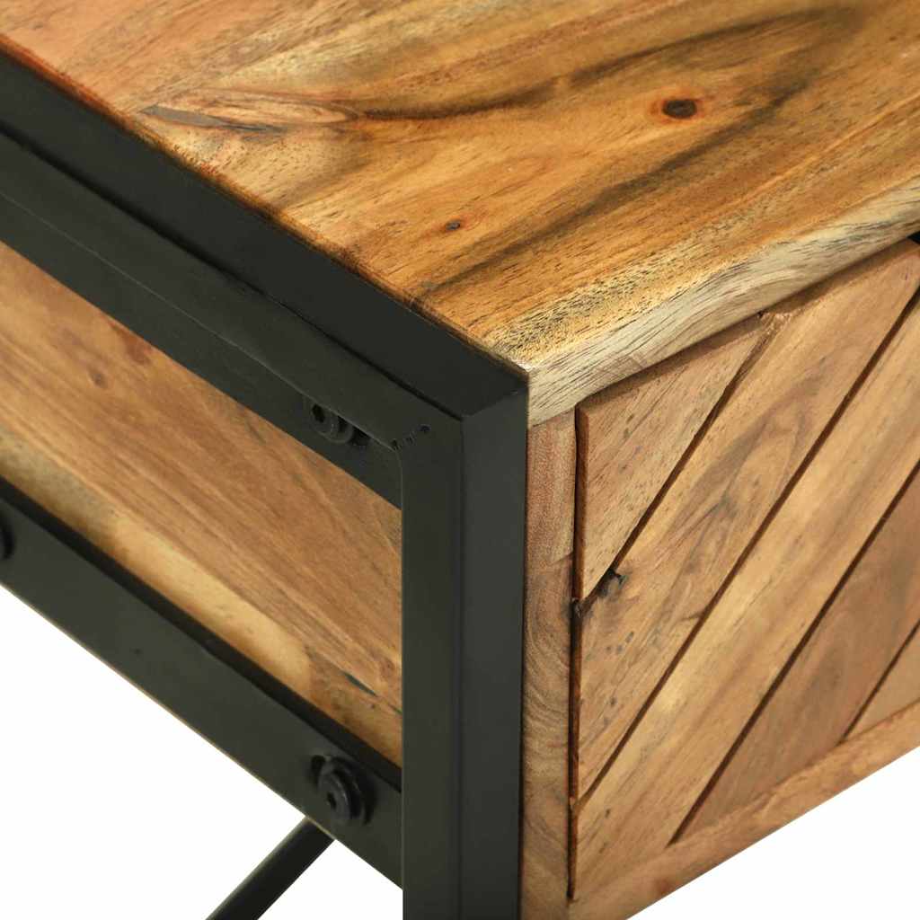Sminkebord med skuff Brun 100 x 40 x 120 cm Solid akasietre