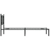 Sengeramme i metall med hodegavl svart 75x190 cm