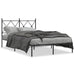 Sengeramme i metall med hodegavl svart 120x190 cm