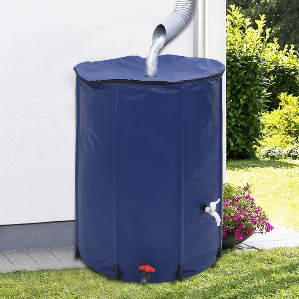 Vanntank med kran sammenleggbar 750 L PVC