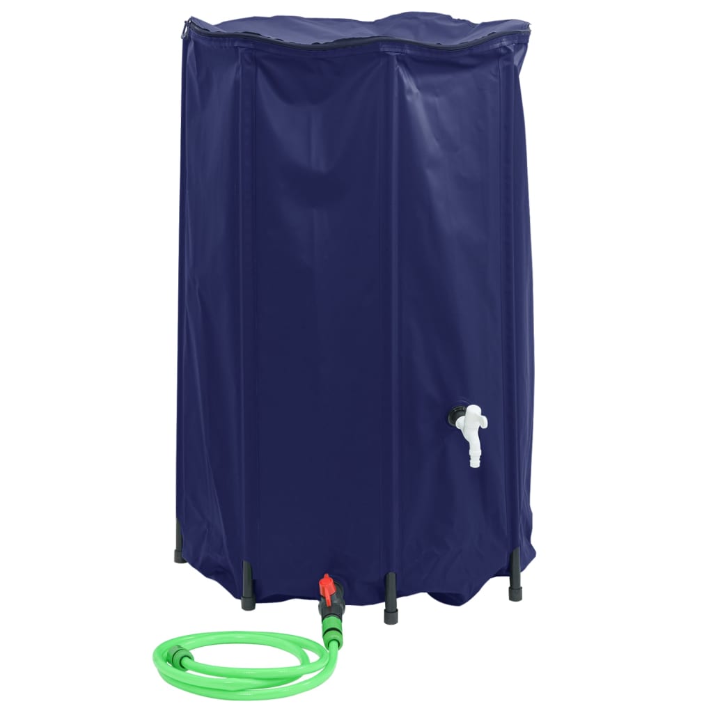 Vanntank med kran sammenleggbar 500 L PVC