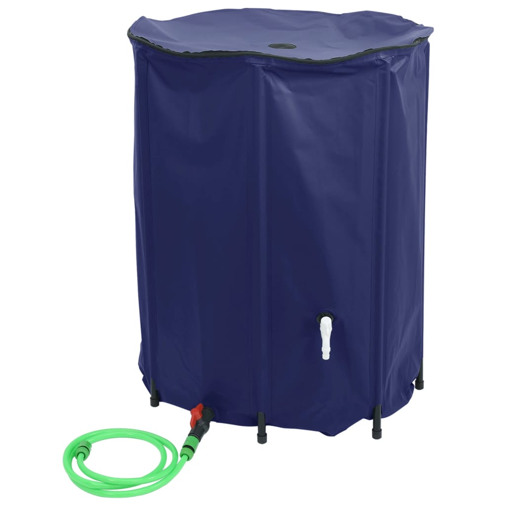 Vanntank med kran sammenleggbar 500 L PVC