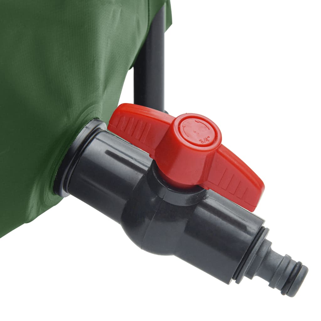 Vanntank med kran sammenleggbar 100 L PVC vidaXL