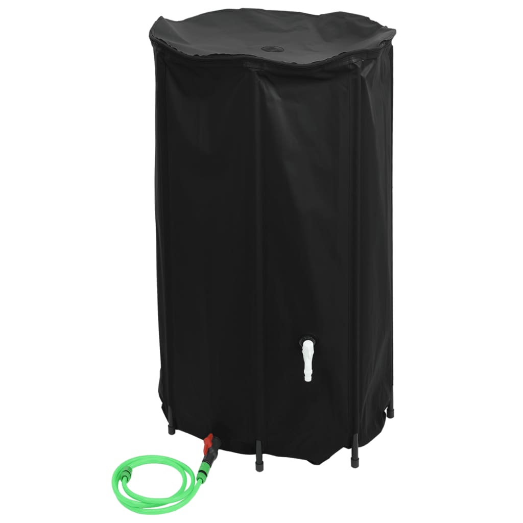 Vanntank med kran sammenleggbar 100 L PVC vidaXL