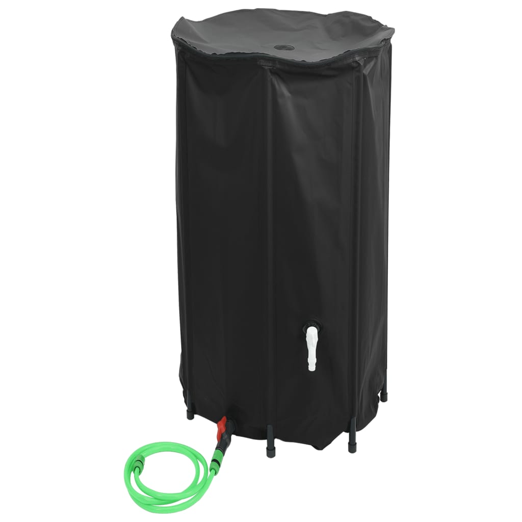 Vanntank med kran sammenleggbar 380 L PVC