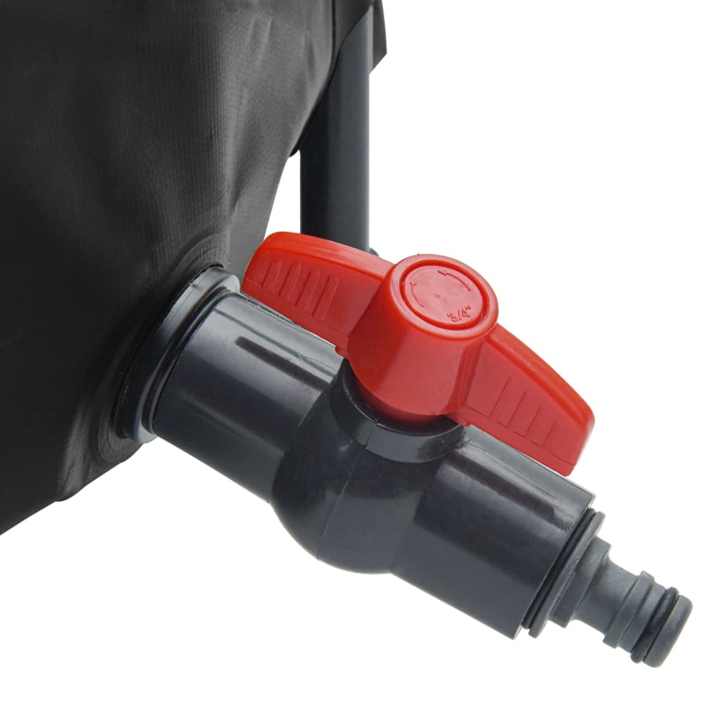 Vanntank med kran sammenleggbar 380 L PVC