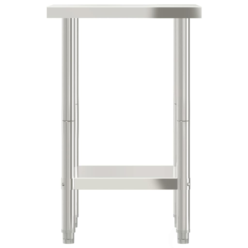 Matlagingsbord for kjøkken 55x55x85 cm rustfritt stål