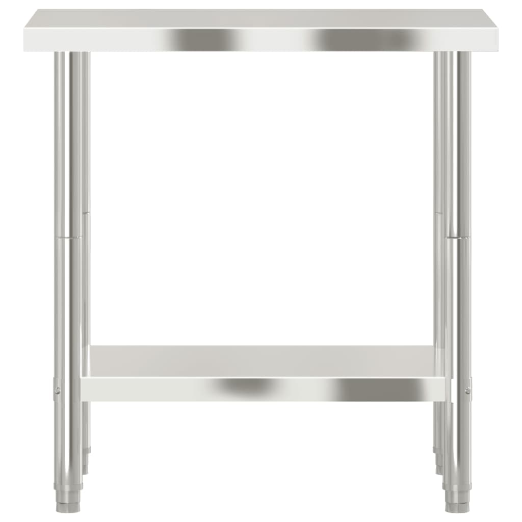 Matlagingsbord for kjøkken 82,5x55x85 cm rustfritt stål