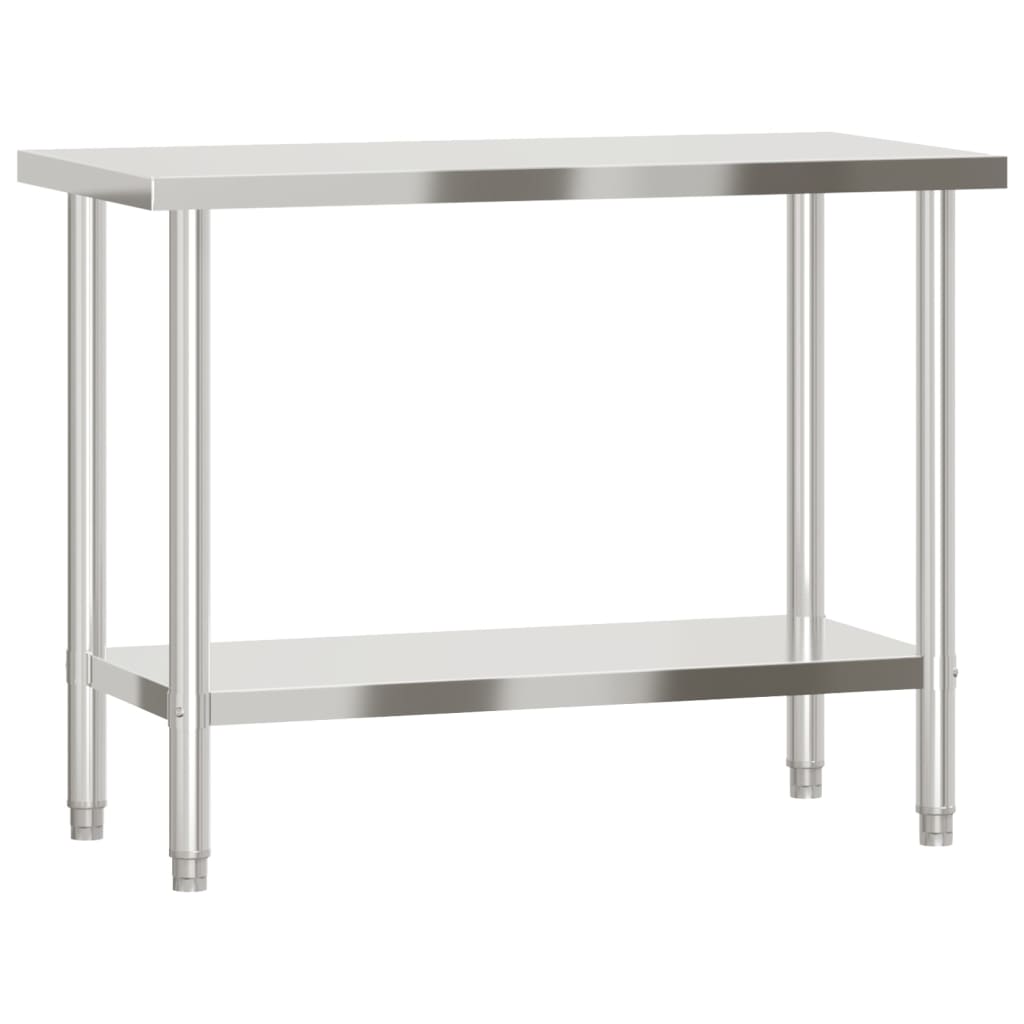 Matlagingsbord for kjøkken 110x55x85 cm rustfritt stål