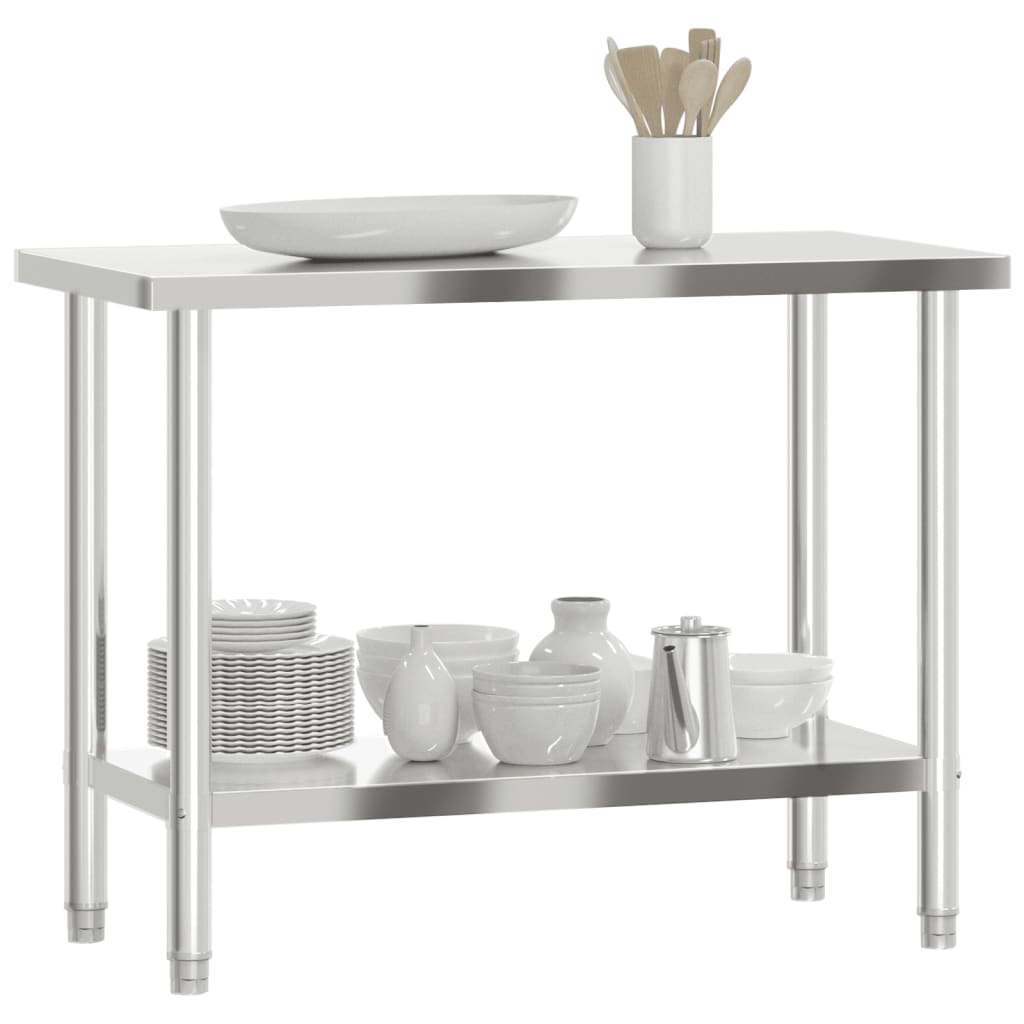 Matlagingsbord for kjøkken 110x55x85 cm rustfritt stål