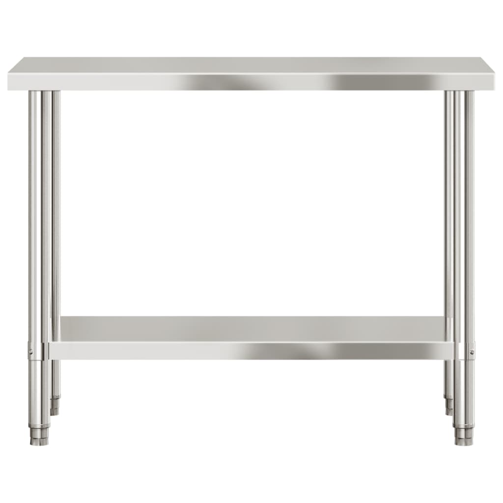 Matlagingsbord for kjøkken 110x55x85 cm rustfritt stål
