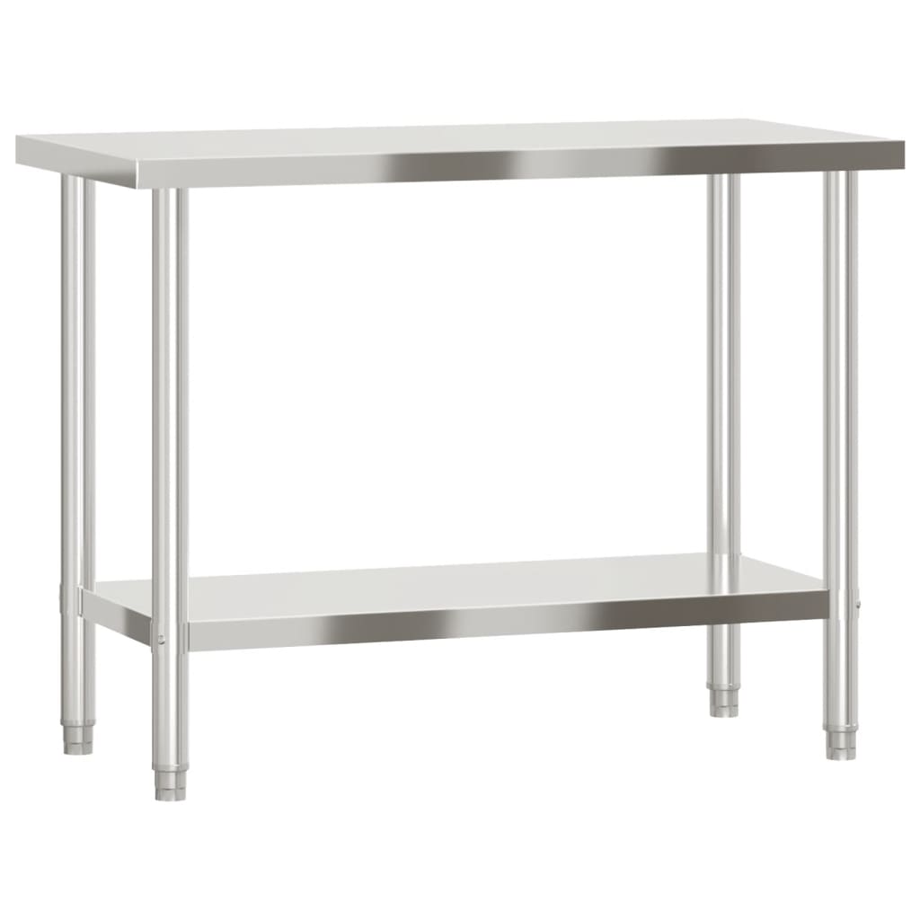 Matlagingsbord for kjøkken 110x55x85 cm rustfritt stål