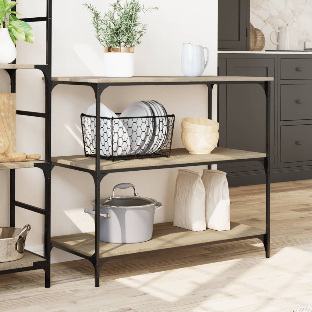 Kjøkkentralle sonoma eik 102x50x95 cm konstruert tre