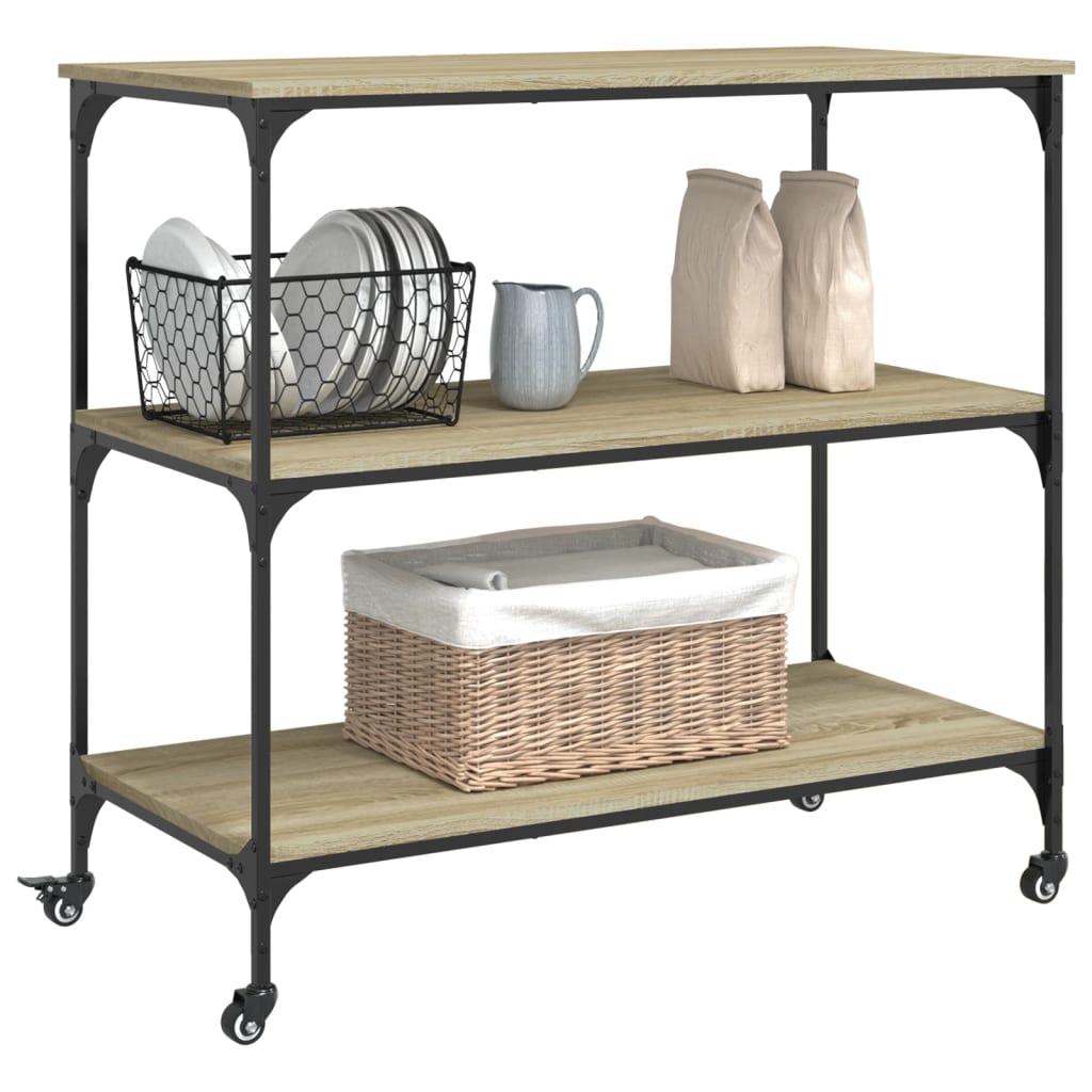 Kjøkkentralle sonoma eik 102x50x95 cm konstruert tre