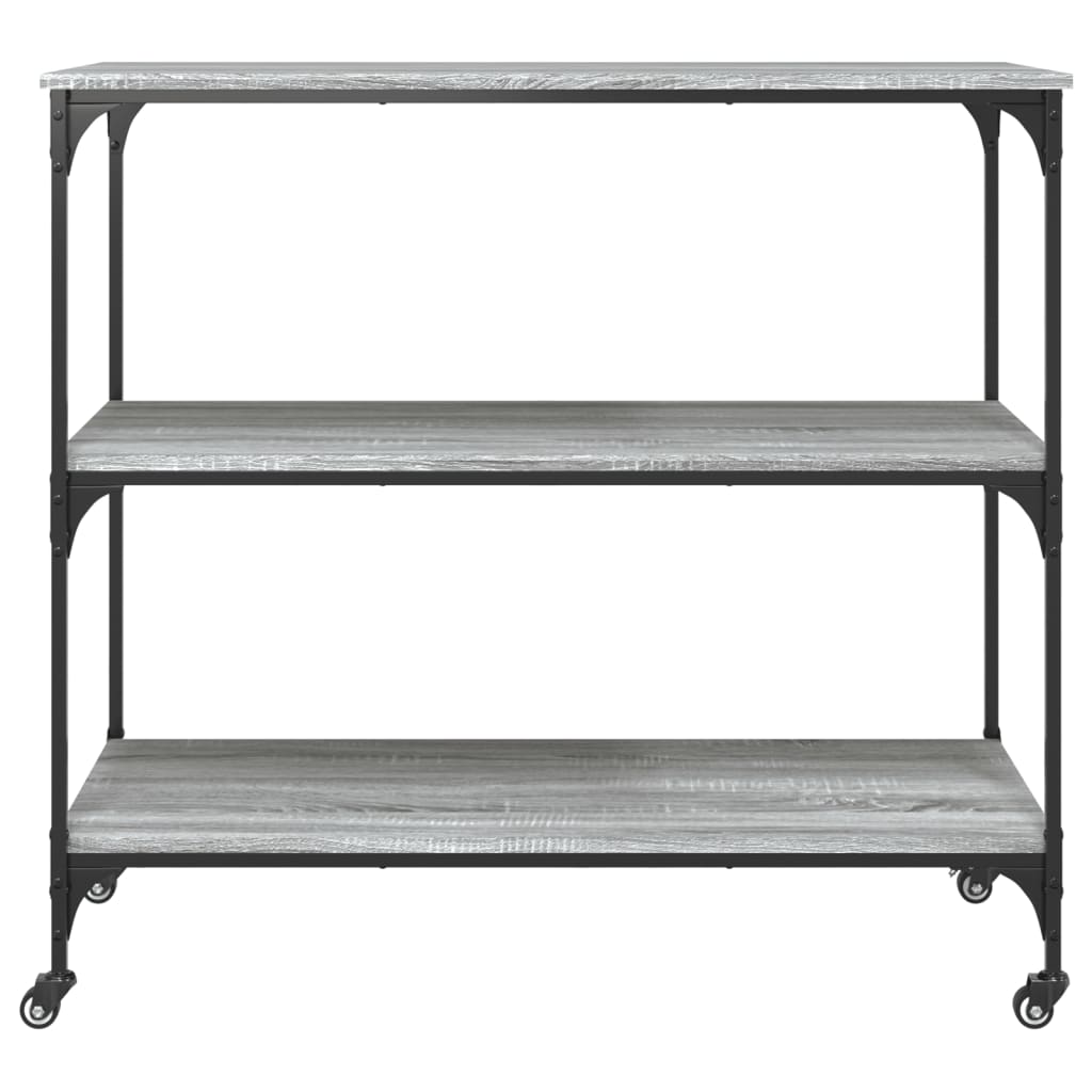 Kjøkkentralle grå sonoma 102x50x95 cm konstruert tre