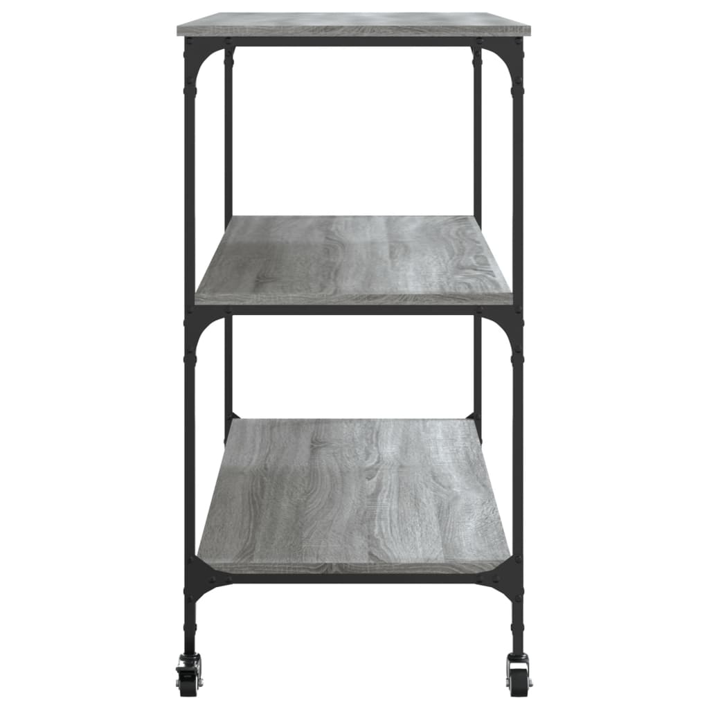 Kjøkkentralle grå sonoma 102x50x95 cm konstruert tre