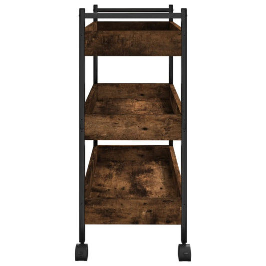 Kjøkkentralle røkt eik 50x30x70 cm konstruert tre