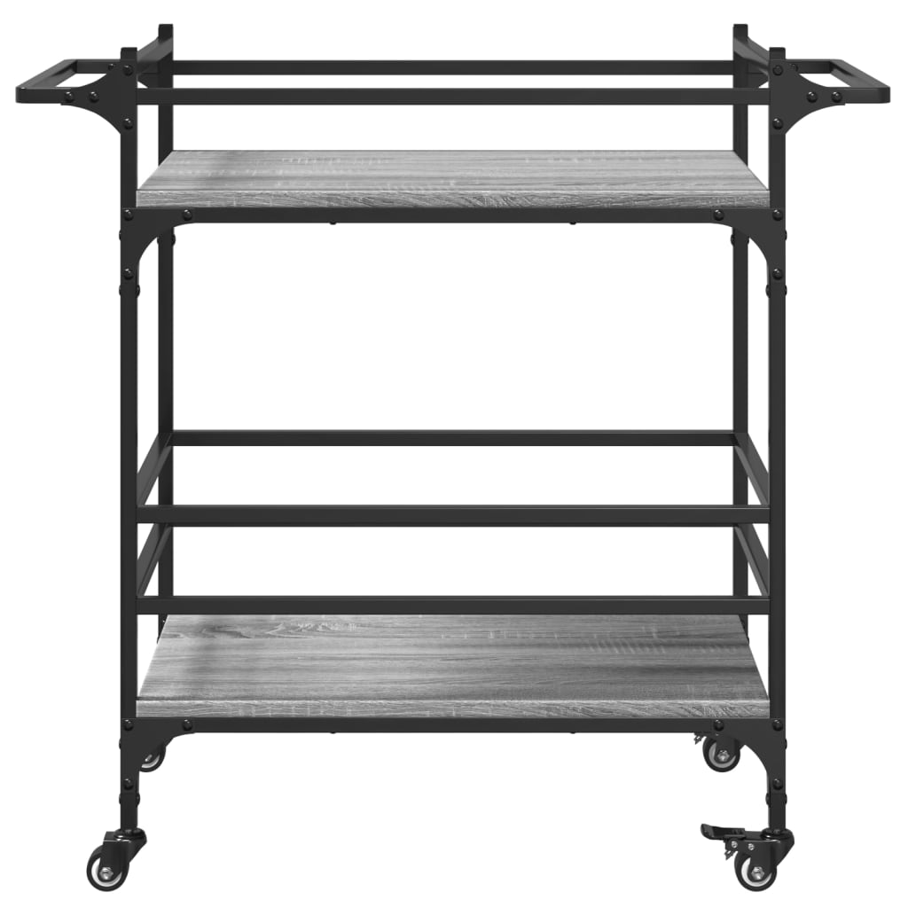Kjøkkentralle grå sonoma 82x40x78,5 cm konstruert tre