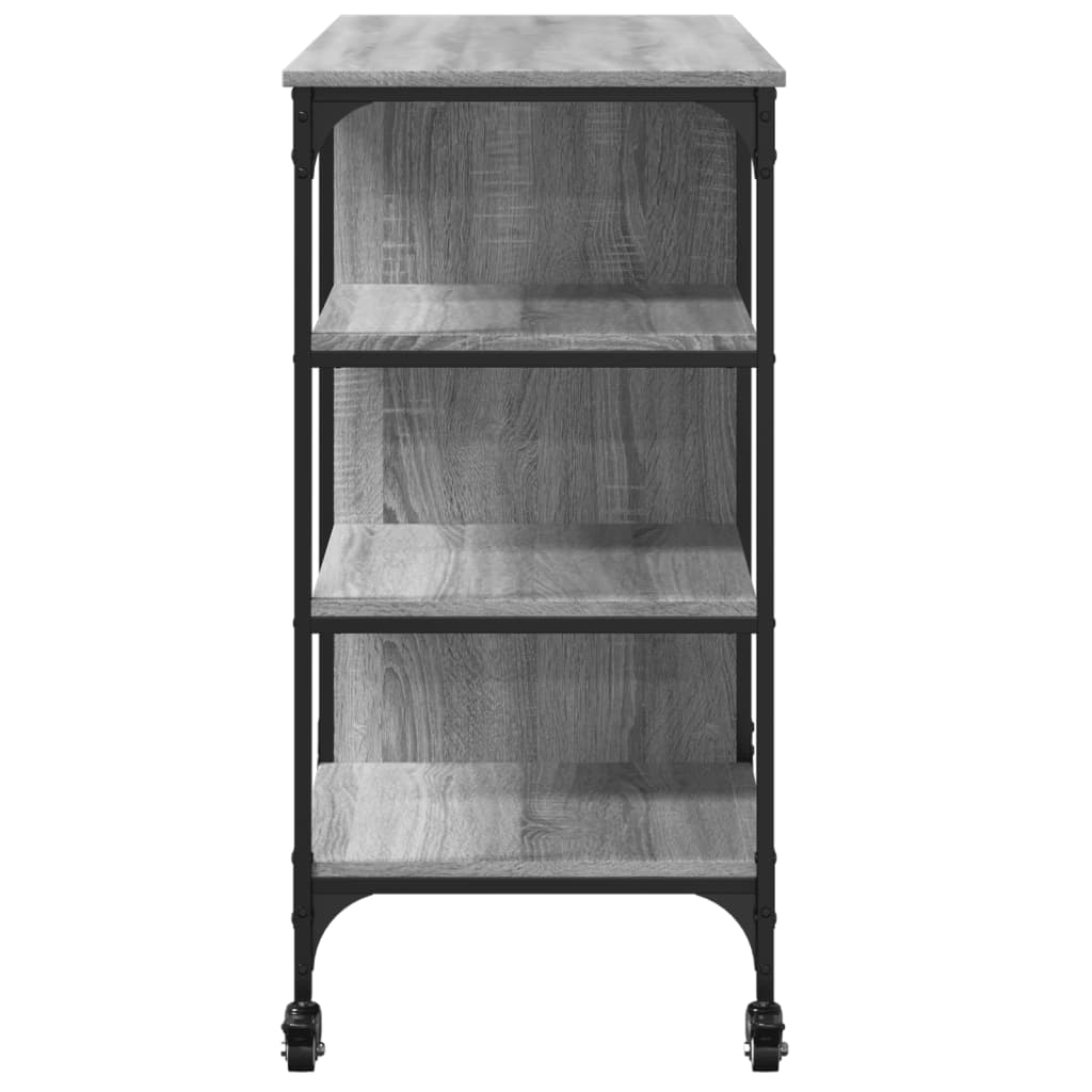 Kjøkkentralle grå sonoma 100x45x89,5 cm konstruert tre