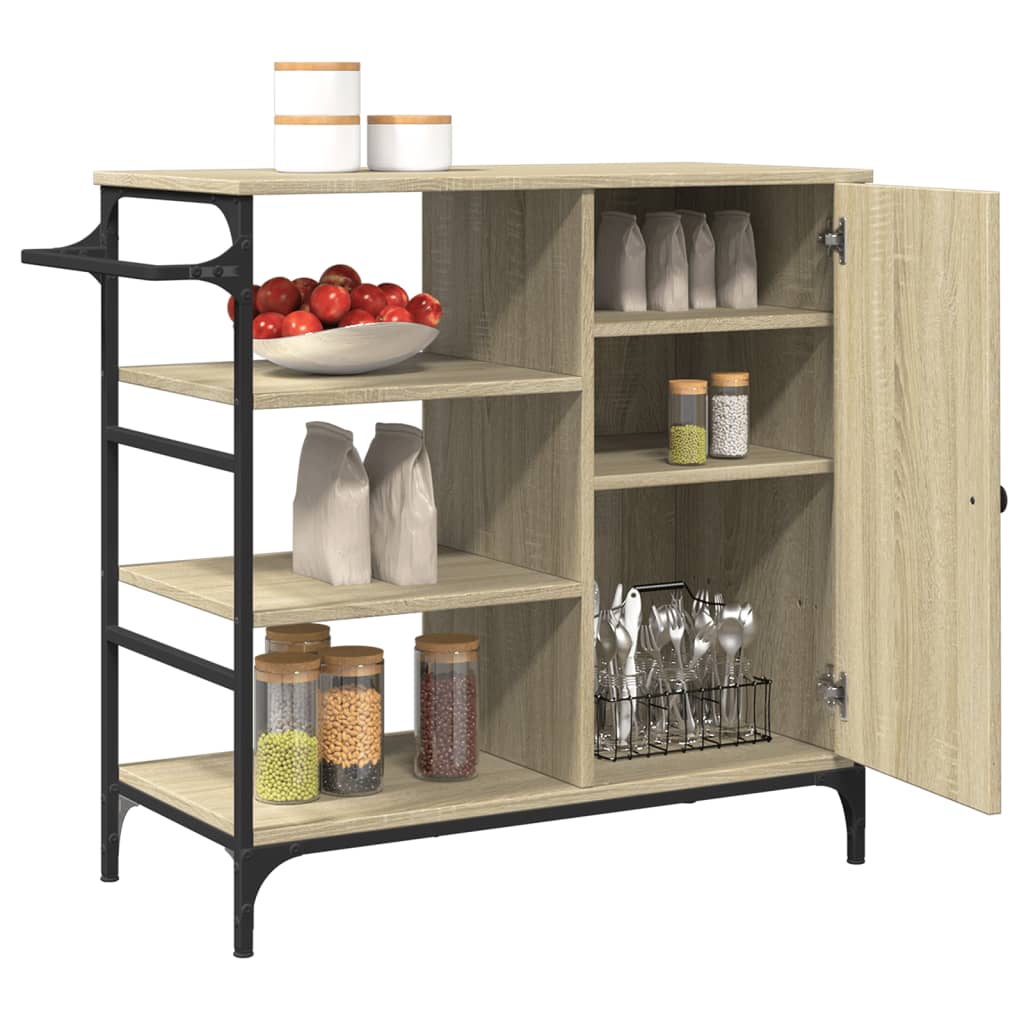 Kjøkkentralle sonoma eik 87,5x38,5x84,5 cm konstruert tre