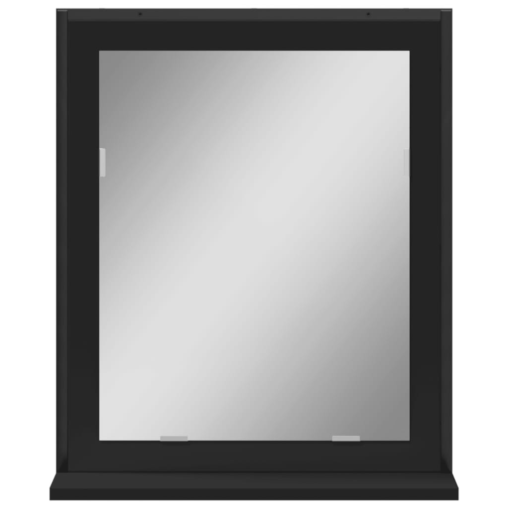Baderomsspeil svart 50x12x60 cm sponplate