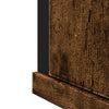 Baderomsskap med speil røkt eik 42x12x60 cm konstruert tre