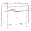 Servantskap røkt eik 60x30x60 cm konstruert tre