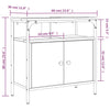 Servantskap grå sonoma 60x30x60 cm konstruert tre