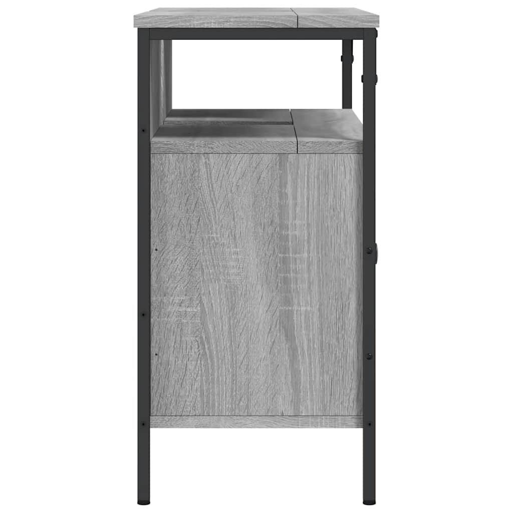 Servantskap grå sonoma 80x30x60 cm konstruert tre