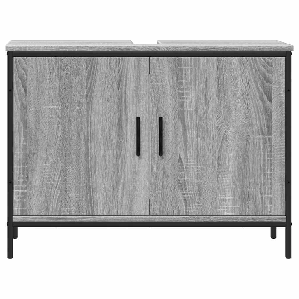 Servantskap grå sonoma 80x30x60 cm konstruert tre