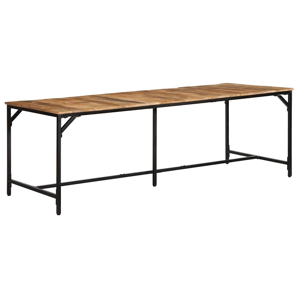 Spisebord 220x90x75 cm grovt heltre mangotre