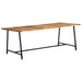 Spisebord 200x100x75 cm heltre mango
