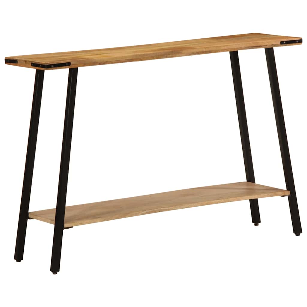 Konsollbord 110x30x75 cm grovt heltre mango