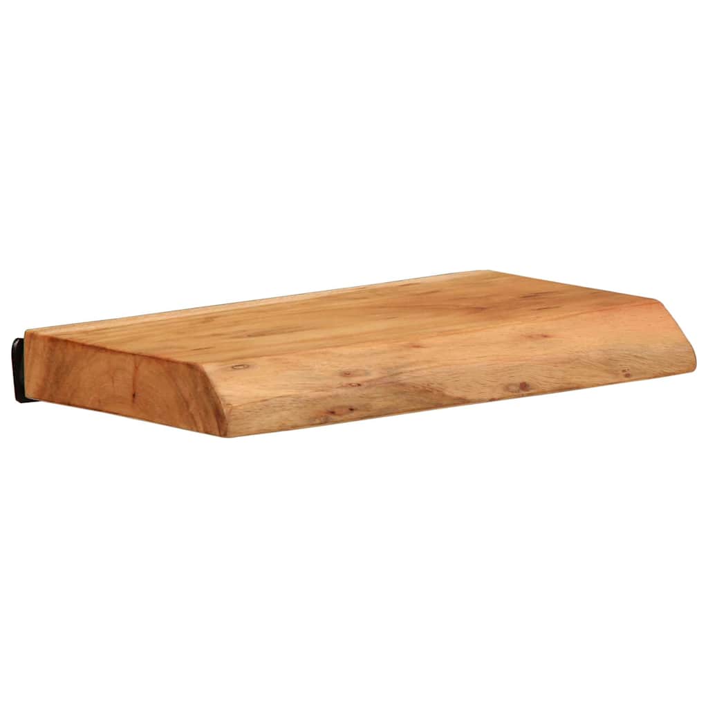 Vegghyller 2 stk 30x20x3,5 cm heltre akasie