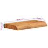 Vegghyller 2 stk 30x20x3,5 cm heltre akasie