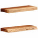 Vegghyller 2 stk 40x20x3,5 cm heltre akasie