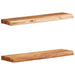 Vegghyller 2 stk 60x20x3,5 cm heltre akasie