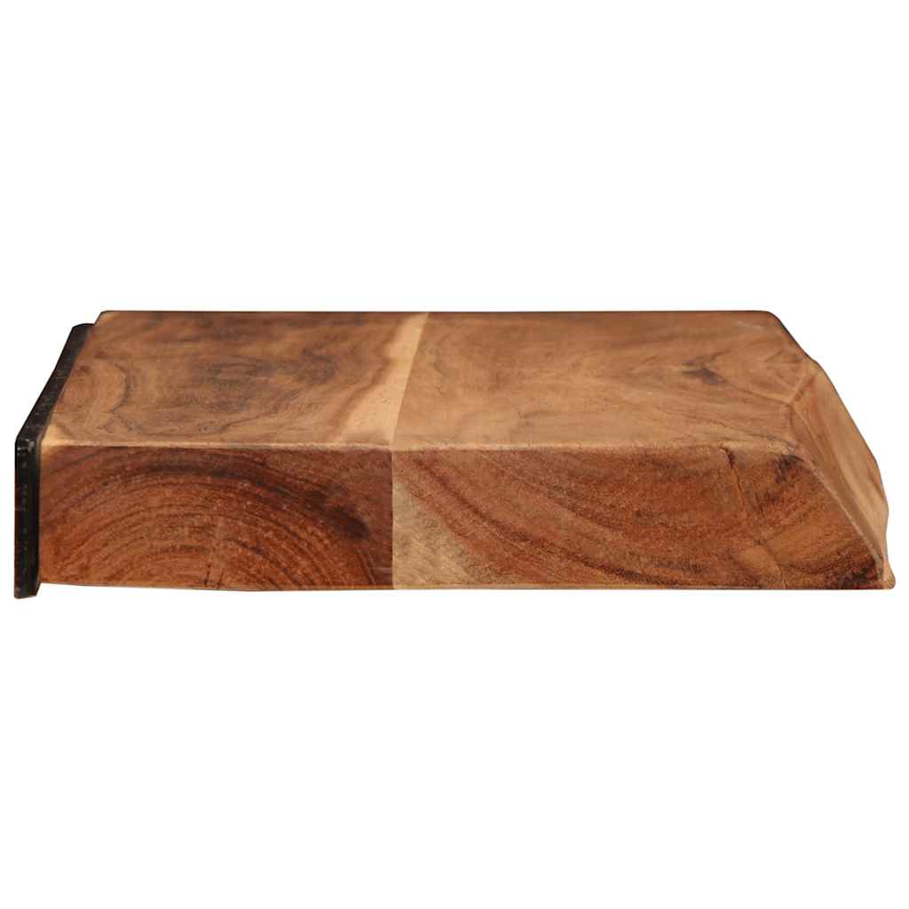 Vegghyller 2 stk 60x20x3,5 cm heltre akasie