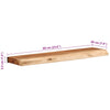 Vegghyller 2 stk 60x20x3,5 cm heltre akasie