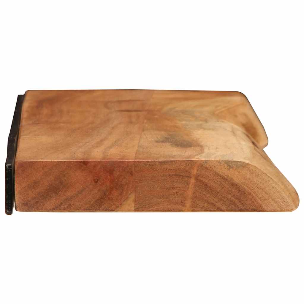 Vegghyller 2 stk 80x20x3,5 cm heltre akasie