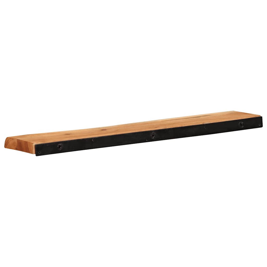 Vegghyller 2 stk 80x20x3,5 cm heltre akasie