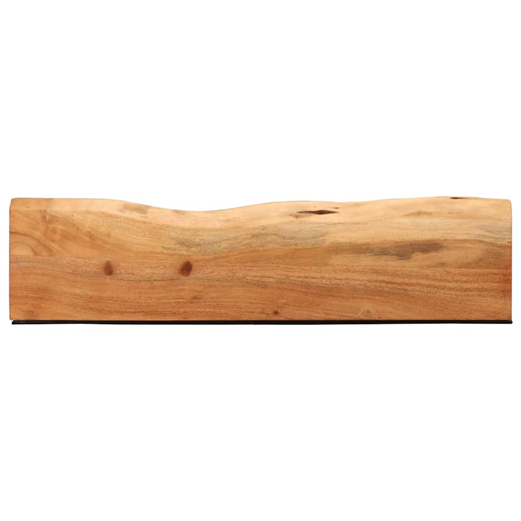 Vegghyller 2 stk 80x20x3,5 cm heltre akasie