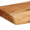 Vegghyller 2 stk 80x20x3,5 cm heltre akasie