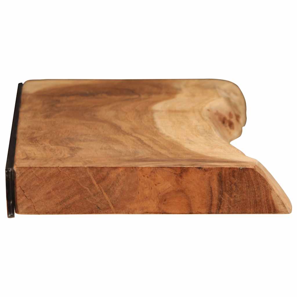 Vegghyller 2 stk 100x20x3,5 cm heltre akasie