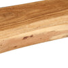 Vegghyller 2 stk 100x20x3,5 cm heltre akasie